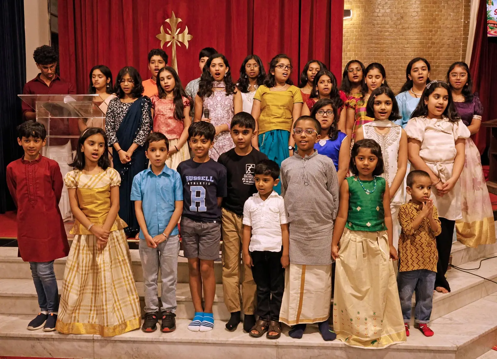 Children sing at Snehasangamam 2026