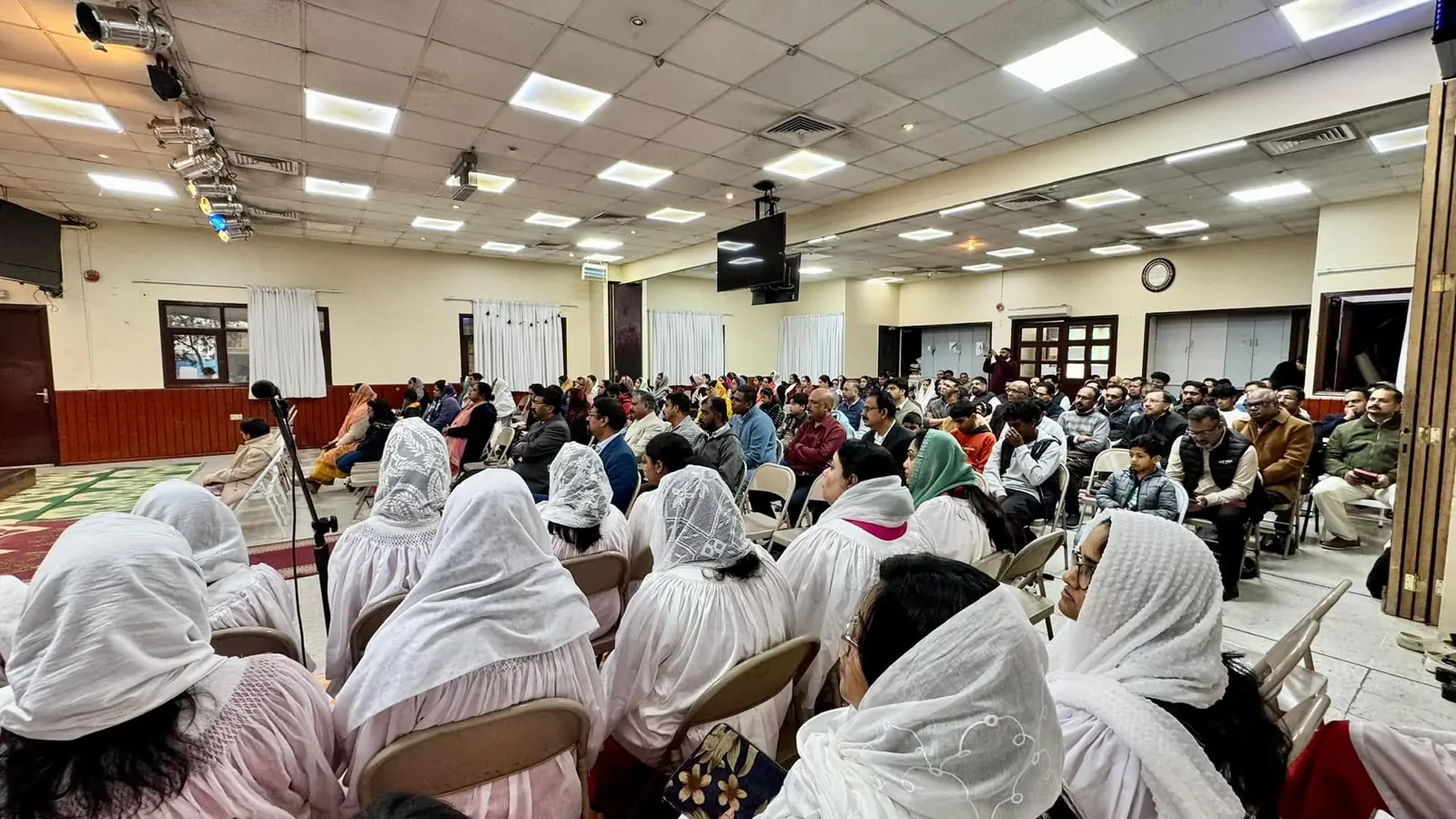 Gathered for worship at N.E.C.K